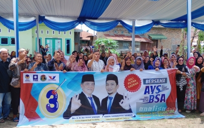 Warga Nagatimbul Pilih Yusuf-Bayu, Janjikan Program Beasiswa S1, S2, dan S3