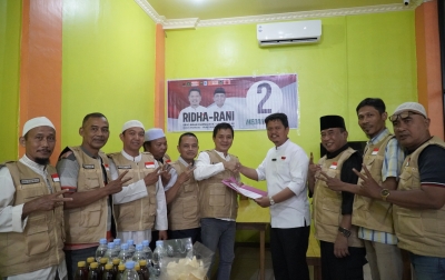 Paslon Ridha-Rani Dapat Dukungan Kuat dari Relawan Sahabat Mesjid Ridha