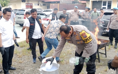 Musnahkan 21,4 Kg Sabu, Kapolres Langkat: 210 Ribu Jiwa Terselamatkan