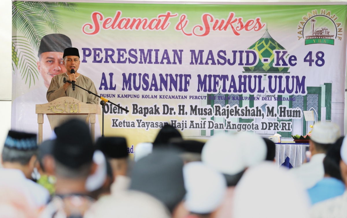 Resmikan Masjid ke-48, Ijeck: Doakan Saya Agar Niat Hati Tak Berubah Menebar Manfaat dan Amal Jariyah