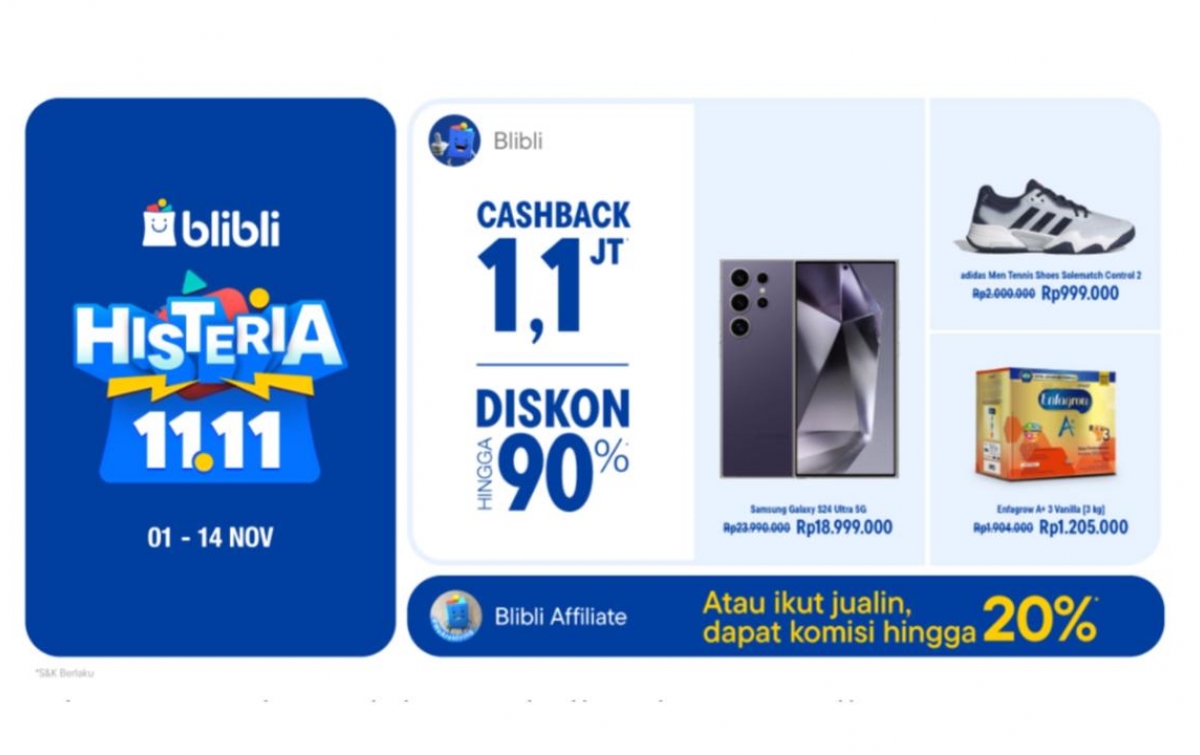 Promo 11.11 Blibli, Yuk Cek Harga Terbaru Redmi Note 13