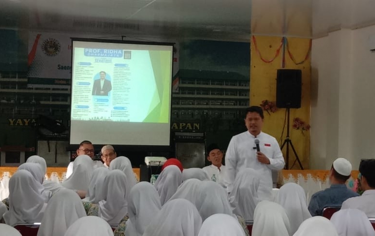 Ridha Motivasi Siswa SMA Harapan 3, Bicara Gadget Sehat