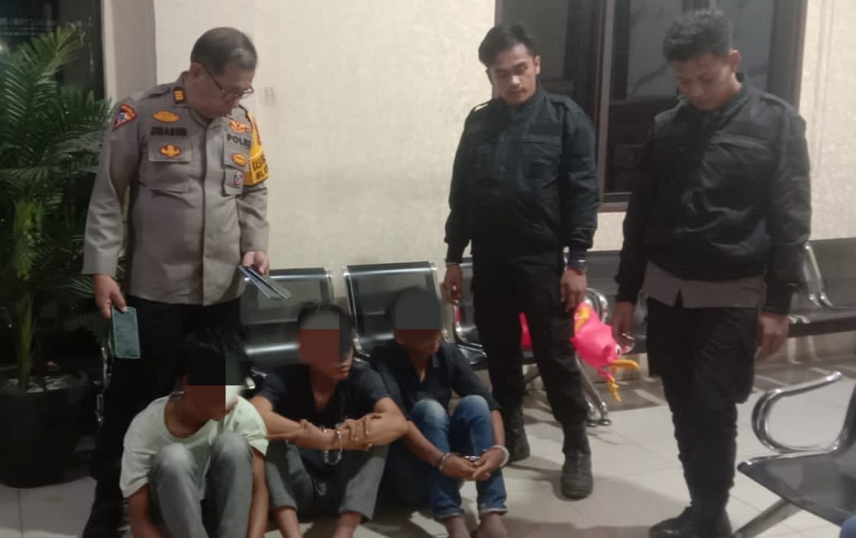 Respons Cepat Polres Pelabuhan Belawan Tangkap 3 Remaja Pelaku Tawuran di Jalan TM Pahlawan