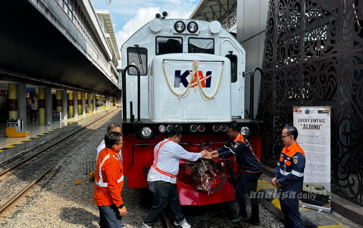 Kolaborasi IRPS dan KAI Hadirkan Lokomotif Vintage Livery 'Albino' di Sumut