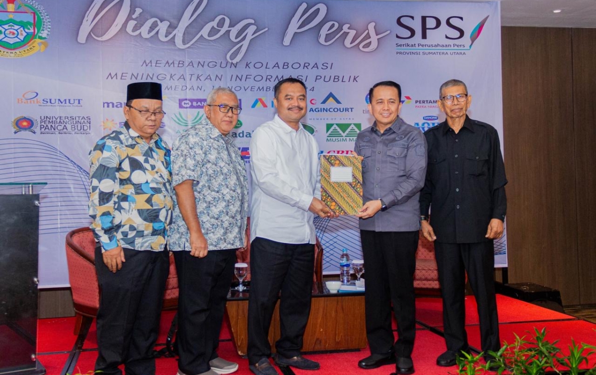 Di Dialog Pers SPS, Pj Gubsu Agus Fatoni Komit Bantu Media Massa