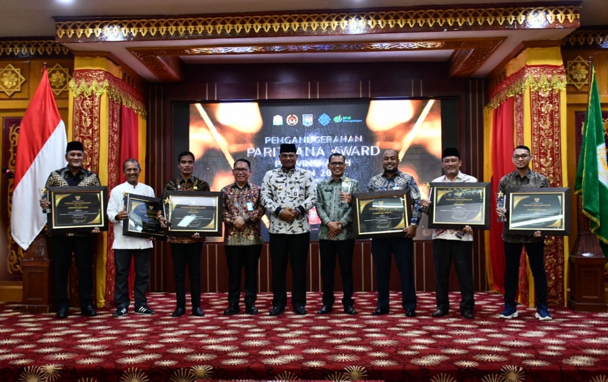 Paritrana Award 2024, Pj Gubernur Safrizal Tegaskan Komitmen Perlindungan Ketenagakerjaan