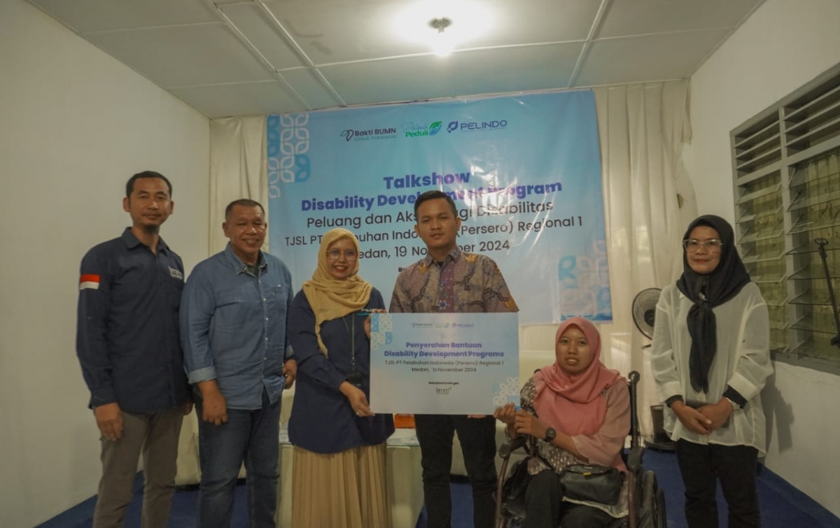 Pelindo Berikan Bantuan Vokasi untuk Disabilitas