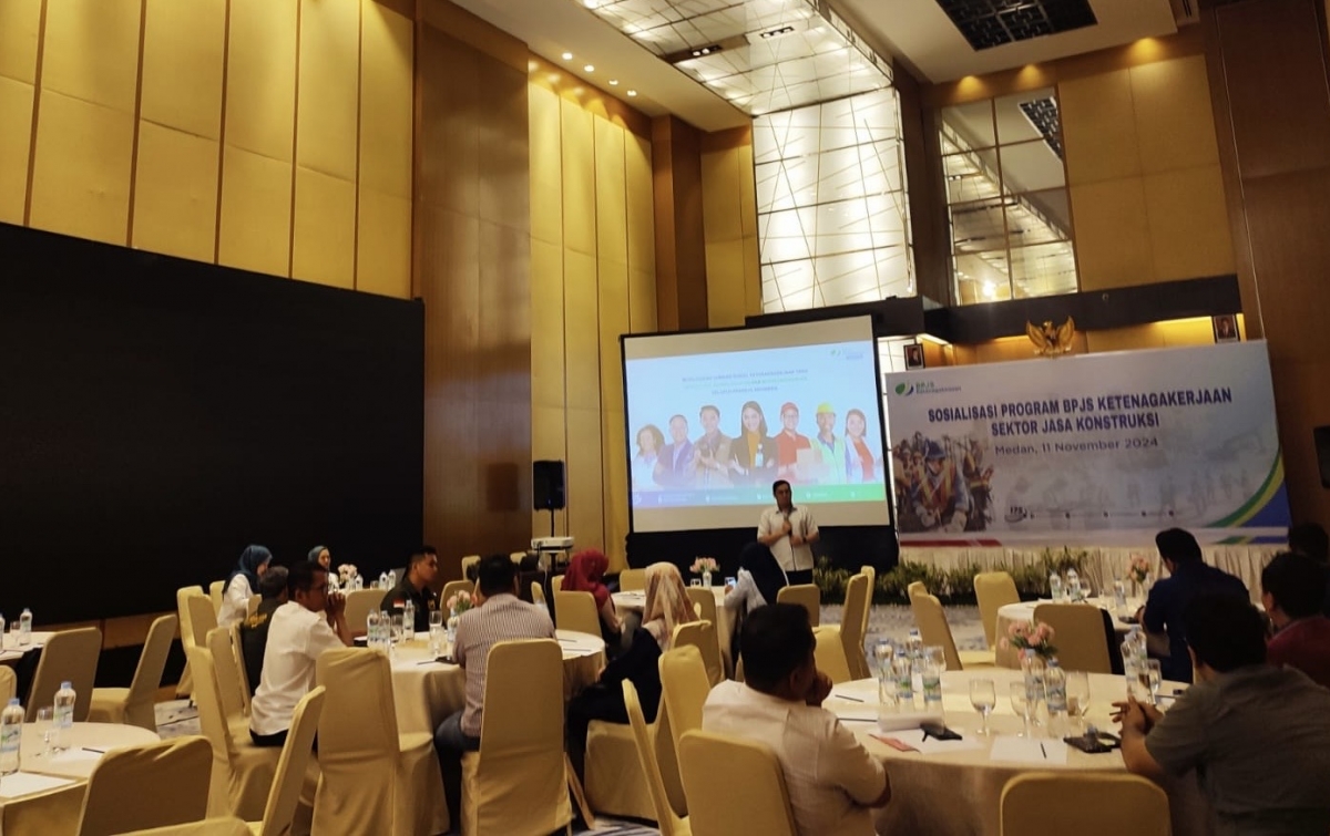 BPJS Ketenagakerjaan Medan Utara Sosialisasi Perlindungan Pekerja Konstruksi
