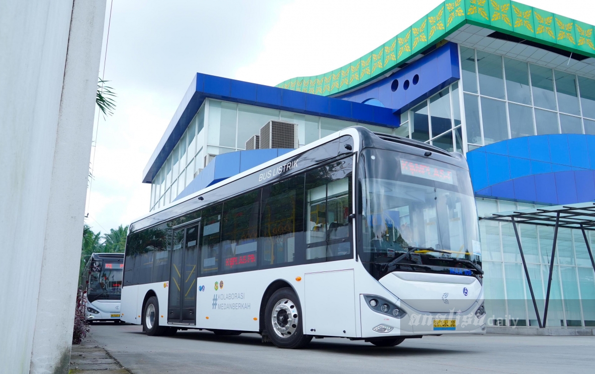 Dukung Zero Emission, PLN Turut Serta Sukseskan Launching Bus Listrik Kota Medan