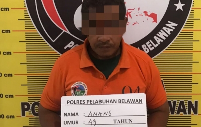 Sat Narkoba Polres Pelabuhan Belawan Tangkap Pengedar Narkoba di Kelurahan Terjun