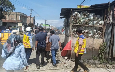 Pembebasan Lahan Menuju KSPN Danau Toba Terkendala,  Desain Pelebaran Jalan Tigapanah Karo Diubah