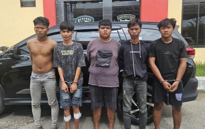 1 Ditembak, 5 Pelaku Begal di Jalan Sultan Serdang Ditangkap