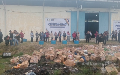 KPPBC Teluk Nibung Musnahkan BMMN Hasil Penindakan