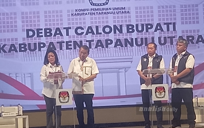 KPU Taput Gelar Debat Publik, Paslon Bupati dan Wakil Bupati Sampaikan Visi Misi