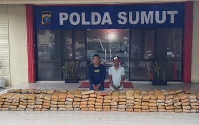 Polda Sumut Tangkap 2 Pelaku Narkoba, Sita 272 Kg Ganja Asal Aceh