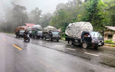 Dampak Bencana Longsor Berastagi Sepi, Truk Sayur Lewat Jalur Siantar