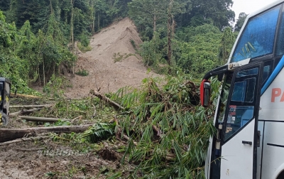 Situasi Lokasi Longsor Sembahe Masih Mencekam, Diperkirakan 4 Hari Jalan Baru Bis Dilewati