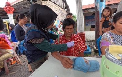 PMI Sumut Beri Pelayanan Kesehatan untuk Korban Banjir