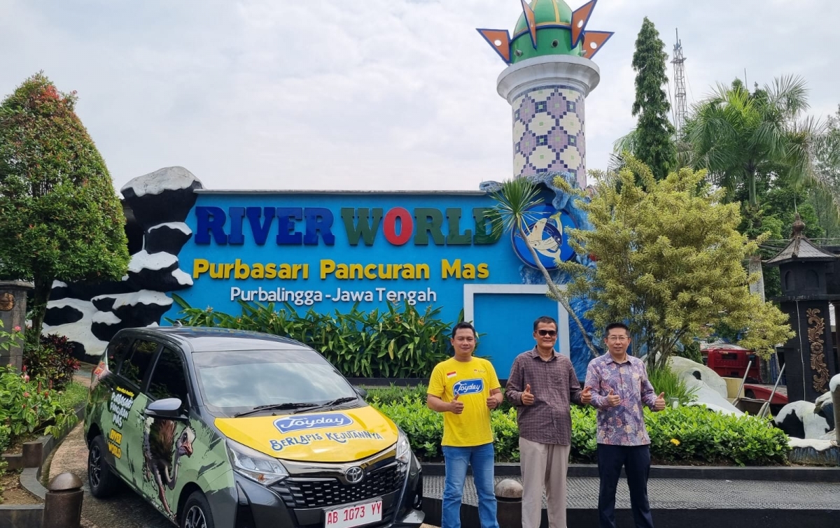 Joyday Kolaborasi dengan Tempat Wisata River World Pancuran Mas dan Distributor