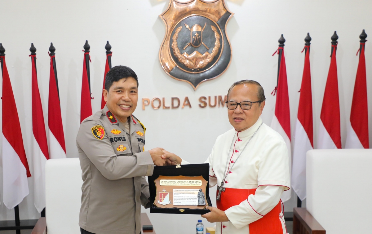 Sambut Keuskupan Katolik TNI-Polri, Polda Sumut: Berikan Ruang Ibadah Bagi Semua Agama