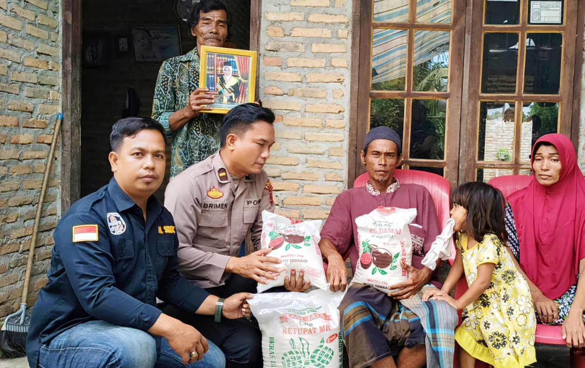 Solidaritas Polres Sergai dan Wartawan untuk Keluarga Korban Pembunuhan Tragis