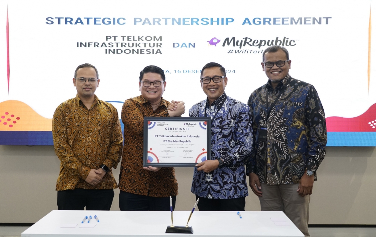 Telkom Infrastruktur-MyRepublic Jalin Kerja Sama Strategis