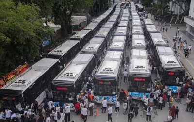 Kini Bus Listrik Medan Bisa Dipantau Lewat Aplikasi