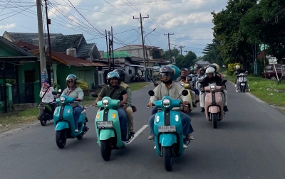 Alfa Scorpii Binjai Gelar Touring Yamaha Fazzio Hybrid 