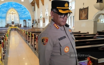 Tim Gegana Sisir Gereja Katedral Medan, Pastikan Keaman Ibadah Natal