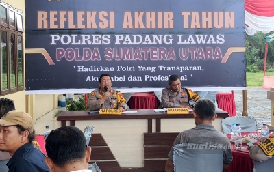 Refleksi Akhir Tahun Polres Padanglawas, Laka Lantas Perlu Jadi Atensi