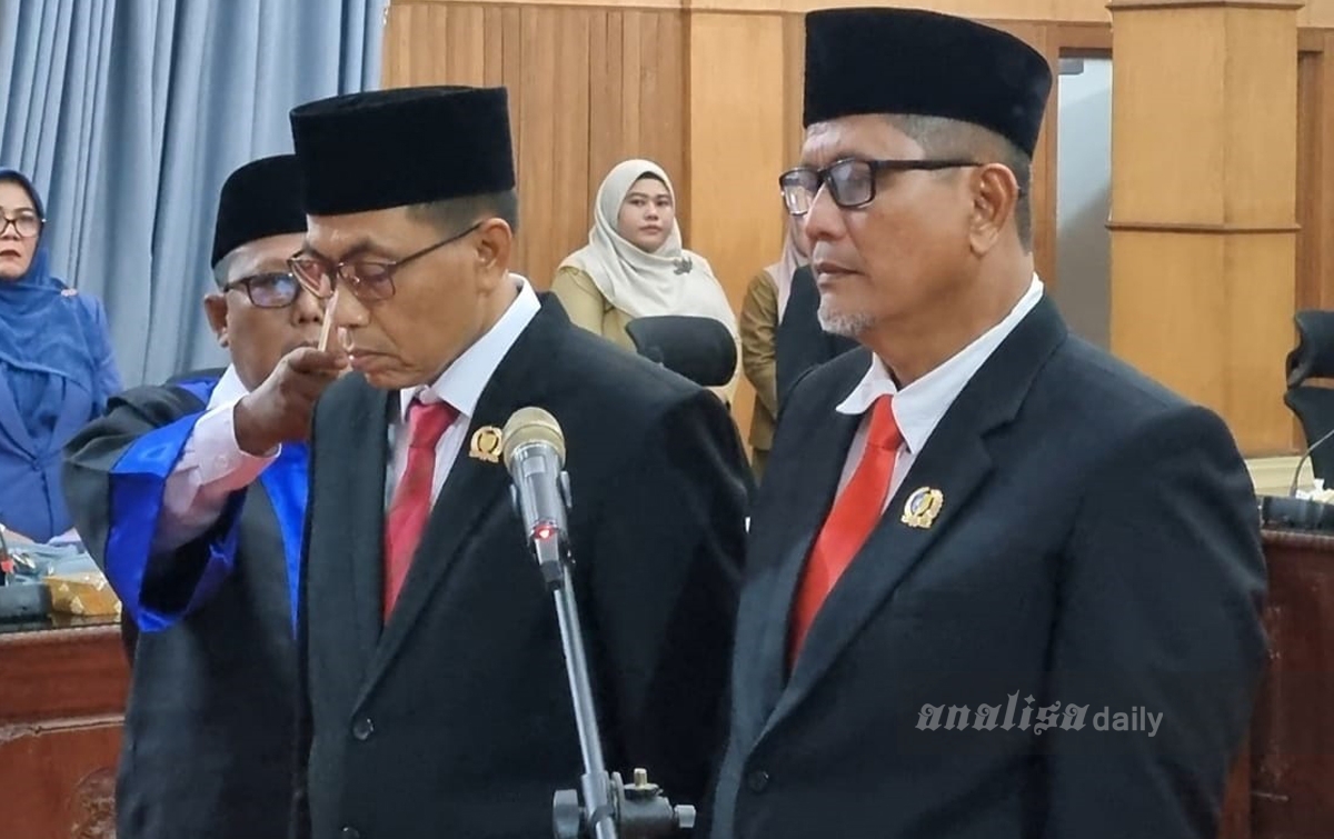 Muhammad Syafi'i dan Tengku Rodial Resmi Pimpin DPRD Batubara