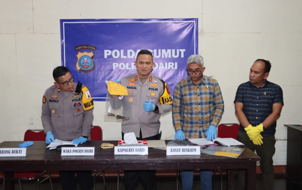 Polres Dairi Tangkap Maling Uang Majikan, Hasil Curian Sisa Rp1 Juta