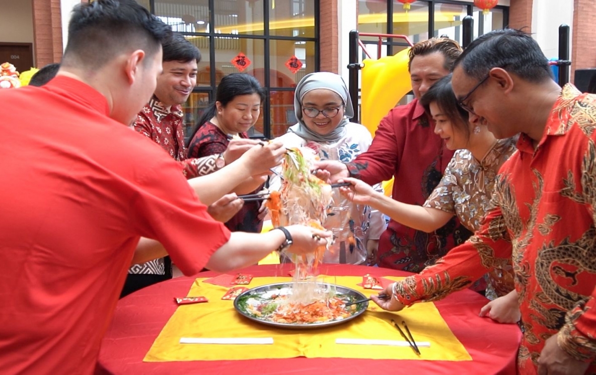 Rayakan Tahun Baru Lunar 2025 dengan Pamerkan Hasil Karya Siswa Tingkat ELC