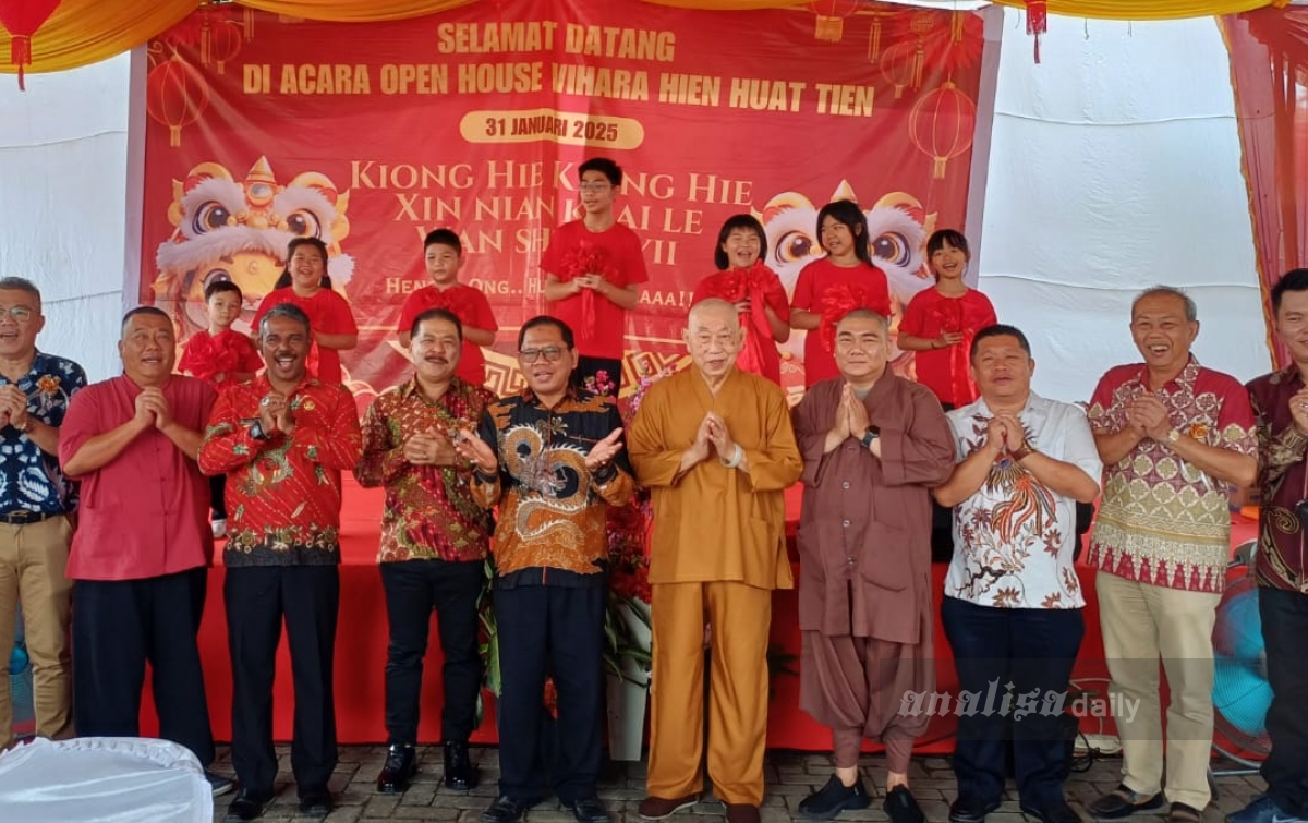 Open House Vihara Hien Huat Tien, Kakan Kemenag Deliserdang Sampaikan Pesan Persatuan Antar Sesama Umat