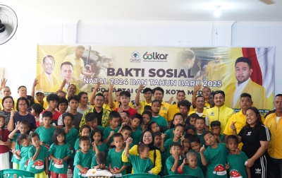 Golkar Medan Gelar Bakti Sosial Natal dan Tahun Baru