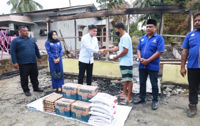 Ricky Anthony Bantu Korban Kebakaran di Bahorok