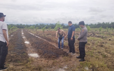 Polres Palas Cek Lahan PT KAS Sosa untuk Penanaman Jagung Serentak