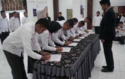 Karutan Tarutung Tandatangani Perjanjian Kerja di Kantor Ditjenpas Sumut