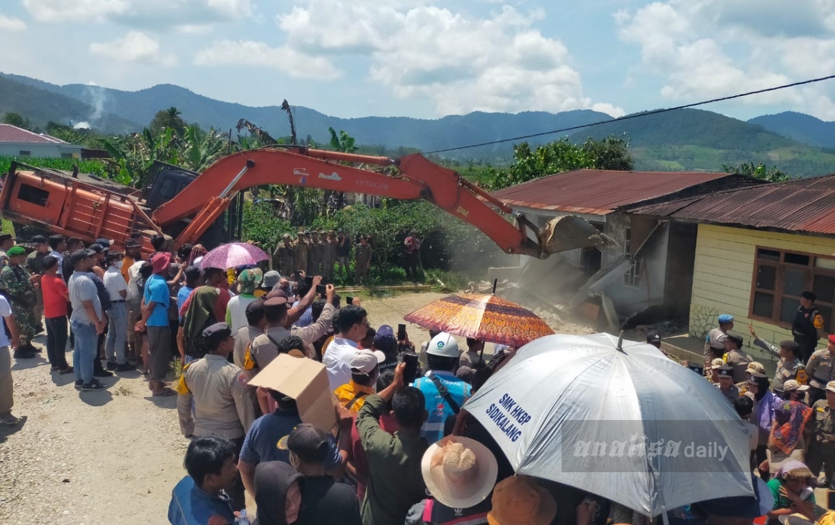 PN Sidikalang Eksekusi Perkara Tahun 1991, Rumah dan Tanaman Dirobohkan