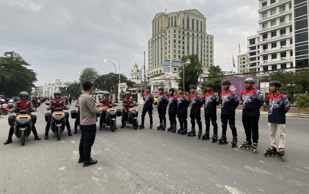 Patroli Sepatu Roda dan Motor Listrik Polrestabes Medan, Wujudkan Polisi Modern dan Humanis