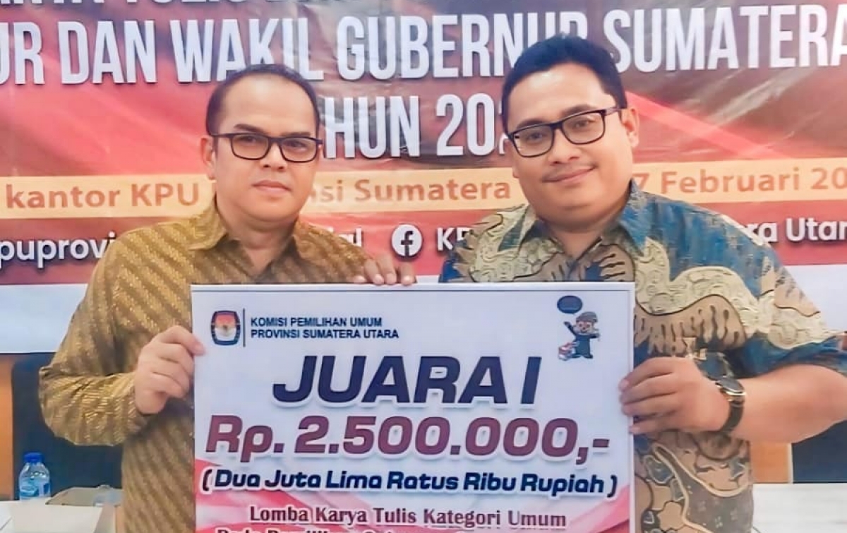 Ramen A Purba Juara I Lomba Karya Tulis Pilkada 2024