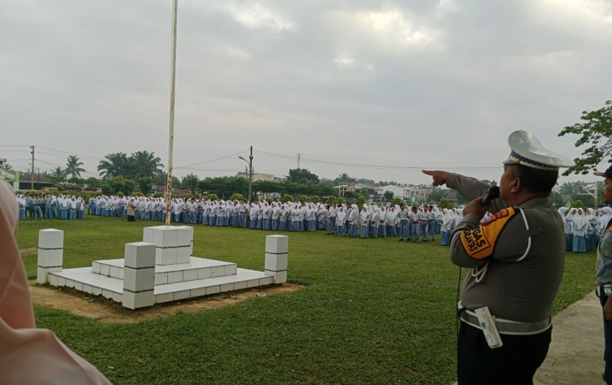 Satlantas Polres Palas Sosialisasi Keselamatan Lalu Lintas di MAN 1 Palas