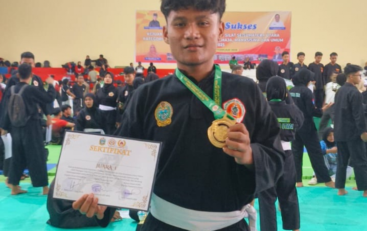 Azkyal Fikri, Atlet Pencak Silat dari Madina, Sumbang Emas di Kejurda Lubuk Pakam