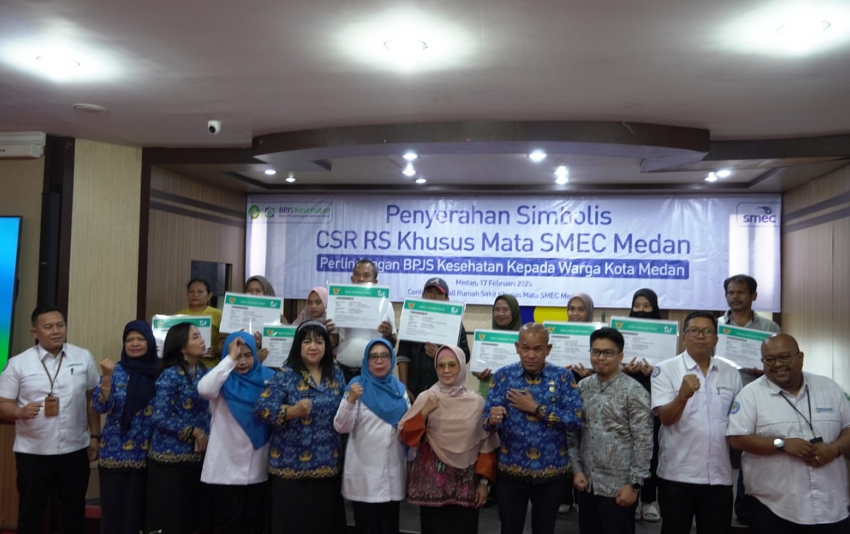 SMEC Medan Berikan Perlindungan BPJS  Kesehatan pada 1.200 Warga