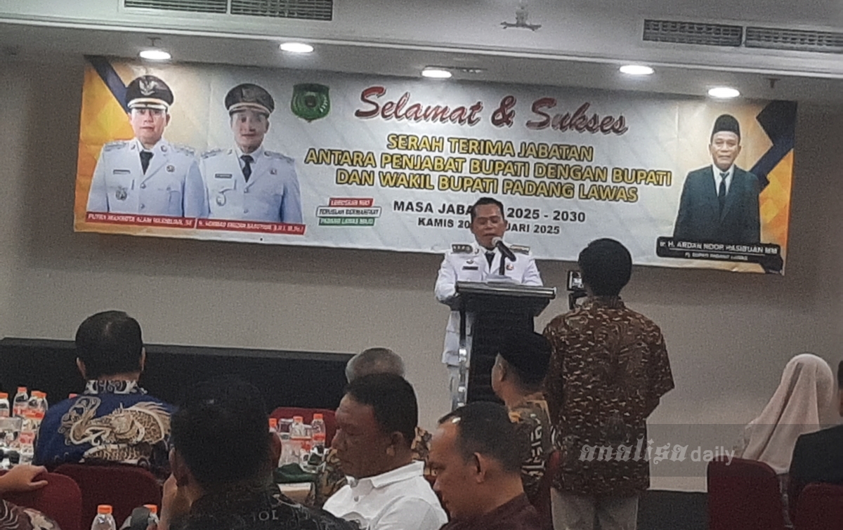 Serah Terima Jabatan Putra Mahkota Siap Lanjutkan Pembangunan Padanglawas