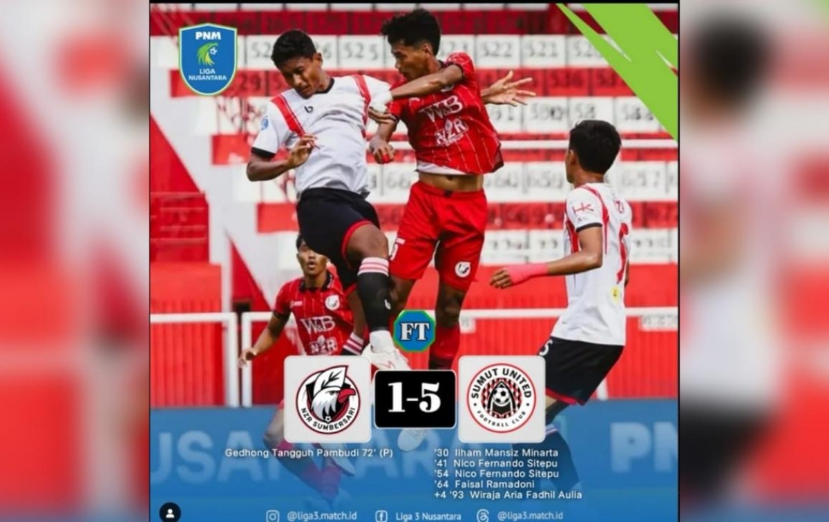 PNM Liga Nusantara: Sumut United FC Promosi ke Liga 2 Setelah Kalahkan NZR Sumbersari dengan Skor Telak 1-5