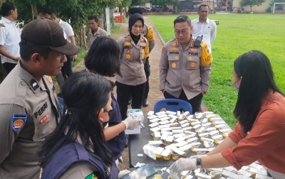 Pastikan Bersih Narkoba, Polresta Deliserdang Tes Urine Mendadak