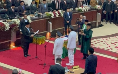 Muzakir Manaf - Fadhlullah Resmi Dilantik sebagai Gubernur dan Wakil Gubernur Aceh 2025-2030