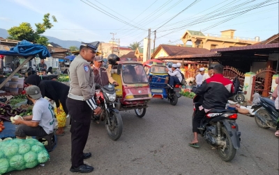 Operasi Keselamatan Toba 2025, Satlantas Polres Palas  Lakukan  Pengaturan Arus Lalu Lintas