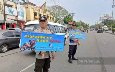 Ops Keselamatan Toba 2025: Satlantas Polres Tebingtinggi Ramp Check dan Tes Kesehatan Pengemudi